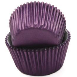 144 pieces Baking Cups - Purple 50ct - Baking Supplies