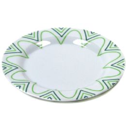 24 pieces Plate 8" - W/design, Rnd - Plastic Bowls and Plates