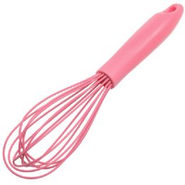 24 Wholesale Silicone Wire Whisk - Pink