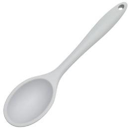 24 Wholesale Silicone Bast. Spoon - Gray