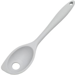 24 Wholesale Silicone Mix. Spoon - Gray