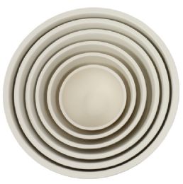 4 pieces Bamboo Fiber Bowls 6pC-Natural - Plastic Bowls and Plates