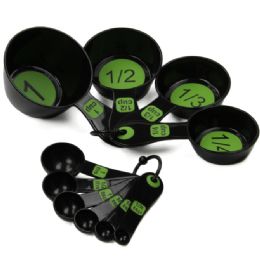 72 Wholesale Measuring Cups/spoon SeT-Green