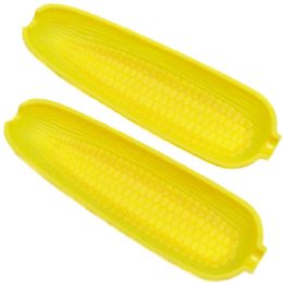 144 Wholesale Corn Dishes Yellow Plastic 2pc