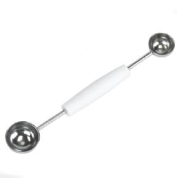 144 Wholesale Melon Baller White Plastic Hdl