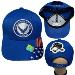 24 Bulk Air Force Veteran Hat Assorted Color