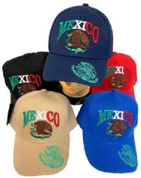 24 Wholesale Baseball Hats Caps Mexican Flag Mexico Hats