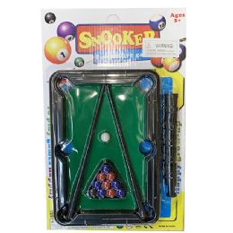 24 Pieces Snooker Kids Pool Table Toy - Dominoes & Chess