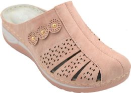 12 Wholesale Fashion Women Sandals Round Toe Thick Platform Heels Dress Sandals Pink Color Size 5-10