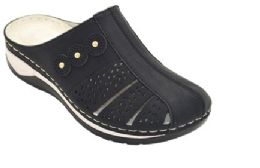 12 Wholesale Fashion Women Sandals Round Toe Thick Platform Heels Dress Sandals Black Color Size 5-10