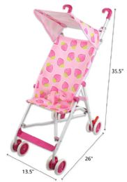 6 Pieces Baby Girl Stroller Strawberry - Girls Toys