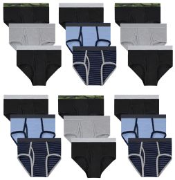 60 Wholesale Fruit Of The Loom Boys Brief Underwear Assorted Prints Size Large