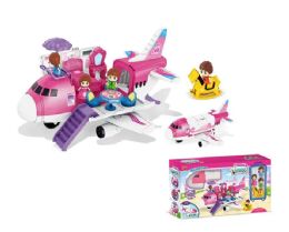 8 Pieces Pink Airplane With Accessories - Cars, Planes, Trains & Bikes