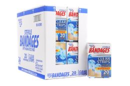 48 Packs Bandages 20 Ct Waterproof - Bandages and Support Wraps
