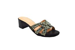 12 Wholesale Platform Sandals For Women Open Toe Sole In Color Black Size 5-10