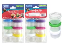 96 Pieces 6-Piece Container Set - Cosmetic Cases