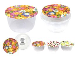 48 Pieces Storage Container, 3 Asst Designs - Food Storage Containers