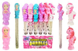 48 Wholesale Bubble Stick Mermaids And Unicorns