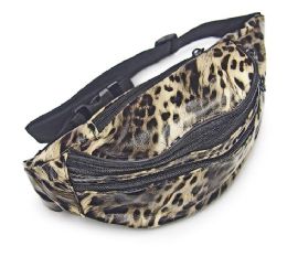 36 Pieces Animal Print Fanny Pack In Yellow - Fanny Pack