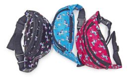 36 Pieces Unicorn Print Fanny Pack Assorted Color - Fanny Pack