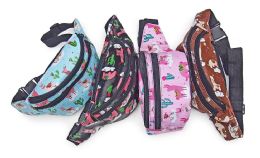 36 Wholesale Llama Fanny Pack In Assorted Color