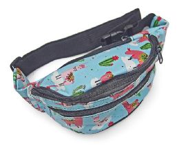 36 Pieces Llama Fanny Pack In Blue - Fanny Pack