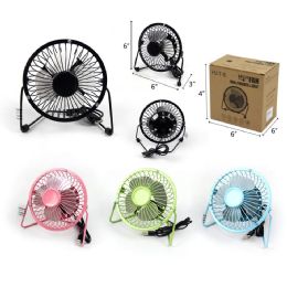 24 Bulk Mini Stand Fan With Usb Charger