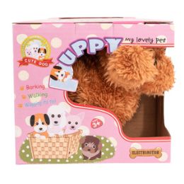 24 Pieces My Lovely Plush Walking Puppy With Sound - Plush Toys