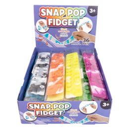 36 Pieces Marble Snap Pop Fidget Bracelet - Fidget Spinners