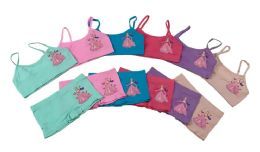 72 Sets Girl's Seamless Spaghetti Strap + Boxer Set Size S - Girls Tank Tops and Tee Shirts