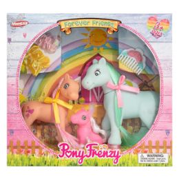 24 Pieces Forever Friends Pony Play Set 6 Piece Set - Girls Toys