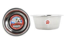 36 Wholesale Dog Bowl Stainless Steel Quart Size