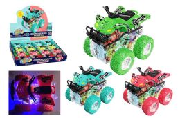 24 Pieces Motobike Toy Atv With Gears And Lights Friction Powered - Cars, Planes, Trains & Bikes