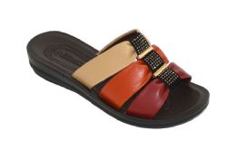 18 Wholesale Women Slides Sandals Soft Pu Platform Wedges Sandals Shoes Woman Indoor Outdoor Color Beige Size 5-10