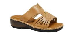 18 Wholesale Fashion Women Sandals Round Toe Color Brown Size 5-11