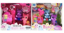 24 Pieces Horse Toy With Accessories - Girls Toys