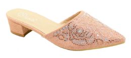 12 of Women's Rhinestone Slide Dress Sandal In Color Champagne Size 5-10