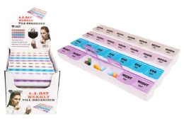 24 Pieces Jumbo 7 Day Pill Box - Pill Boxes and Accesories
