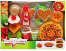 12 Wholesale 22pc Foodie Goodies Play Set In Window Box