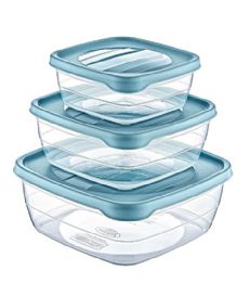 24 Sets 3 Piece Rect Storage Box - Food Storage Containers