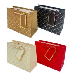 240 Pieces Texture Wide M-Sm Premium Bag - Gift Bags Everyday