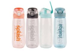 24 Pieces Sports Bottle With Flip Cap And Lock 24 Ounce - Drinking Water Bottle