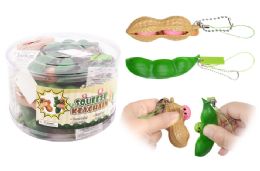108 Wholesale Squeeze Keychain Bean Pod And Peanut