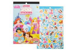 48 Wholesale Sticker Book Disney Princess 200 Count