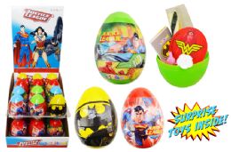24 Pieces Surprise Egg Medium Justice League - Light Up Toys