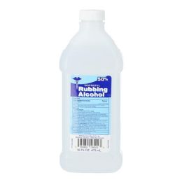 24 Pieces 16oz 50% Isopropyl Rubbing Alcohol - First Aid and Bandages
