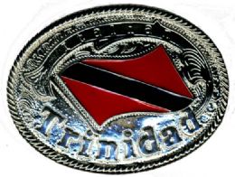 24 Wholesale Metal Belt Buckle Trinidad Logo