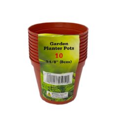 24 Wholesale 10 Piece Garden Planter Pot 3 1-8in