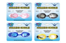 48 Bulk Swim Goggles With Ear And Nose Plugs