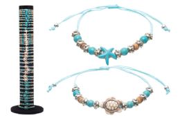 36 Pieces Turtle And Starfish Bracelet - Bracelets